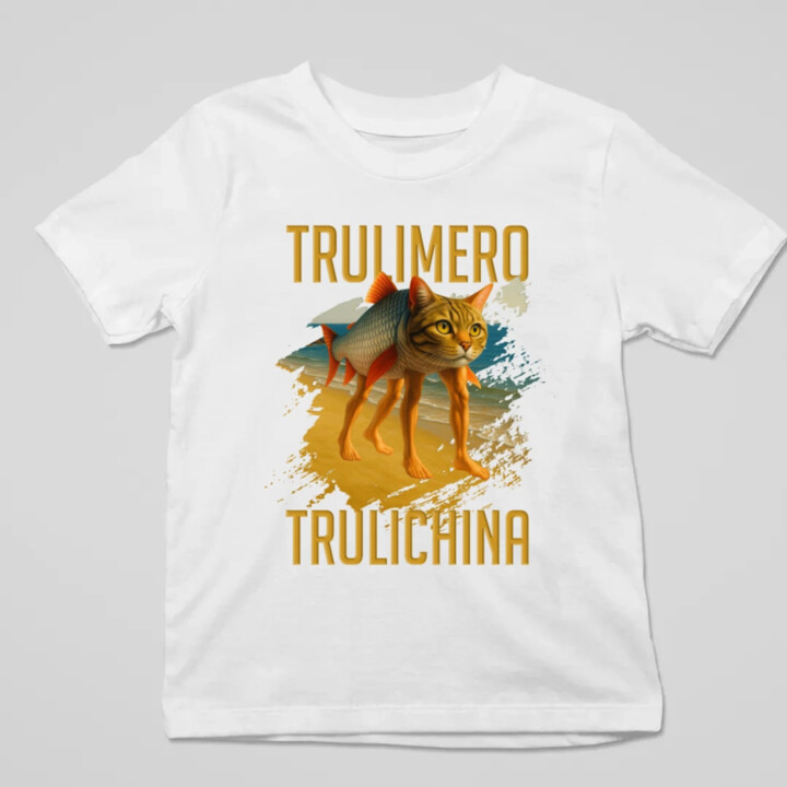 Trulimero trulichina- Italian brainrot - dětské tričko s potiskem