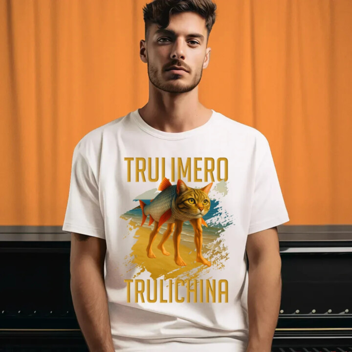 Trulimero trulichina- Italian brainrot - pánské tričko s potiskem