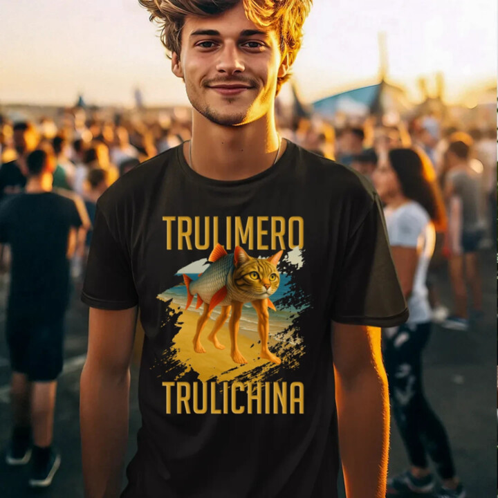 Trulimero trulichina- Italian brainrot - pánské tričko s potiskem