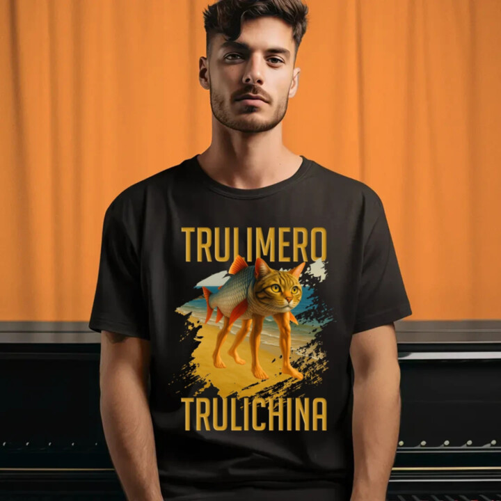 Trulimero trulichina- Italian brainrot - pánské tričko s potiskem