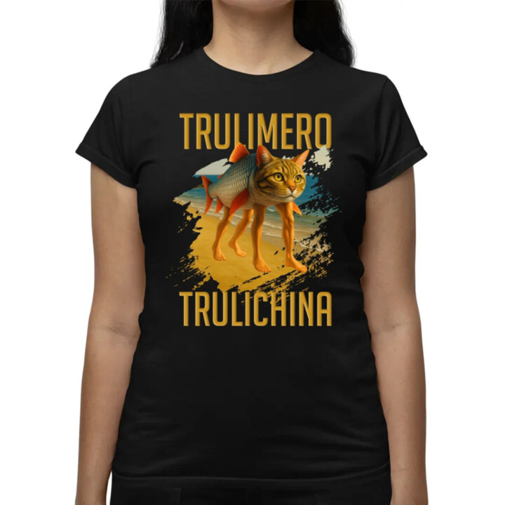 Trulimero trulichina- Italian brainrot  - dámské tričko s potiskem