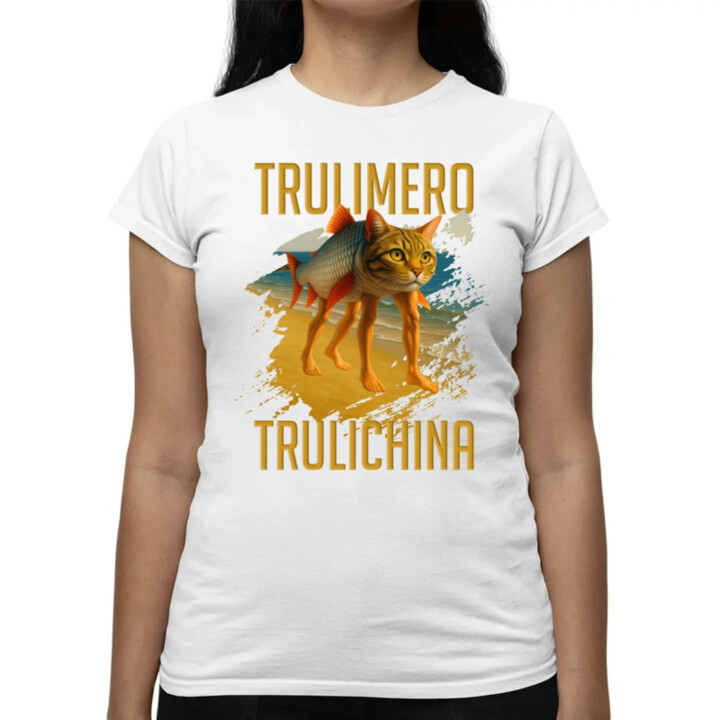 Trulimero trulichina- Italian brainrot  - dámské tričko s potiskem