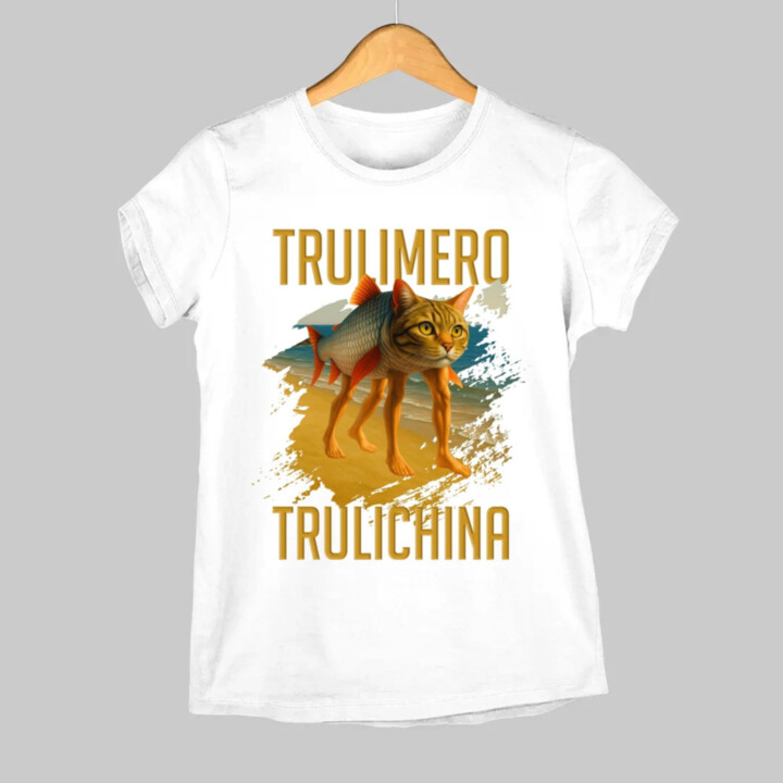 Trulimero trulichina- Italian brainrot  - dámské tričko s potiskem