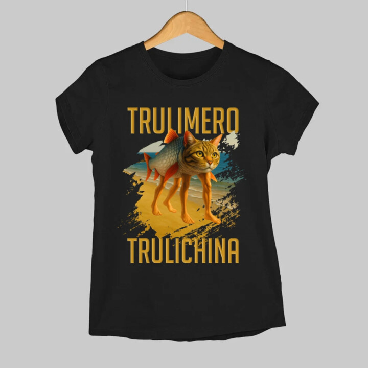 Trulimero trulichina- Italian brainrot  - dámské tričko s potiskem