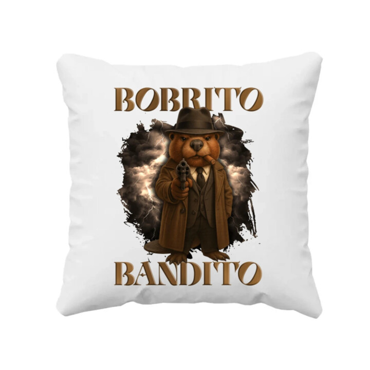 Bobrito Bandito V2 - Italian Brainrot - polštář s potiskem