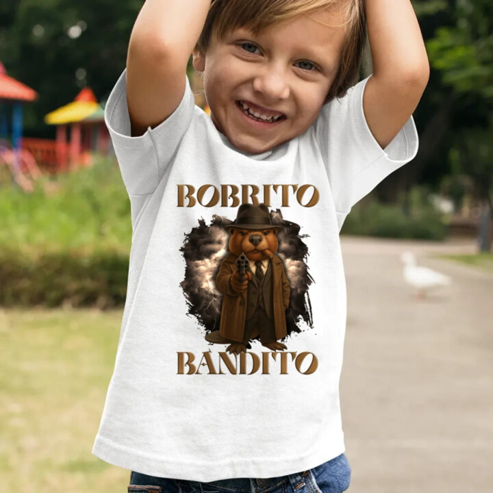 Bobrito Bandito V2 - Italian Brainrot - dětské tričko s potiskem