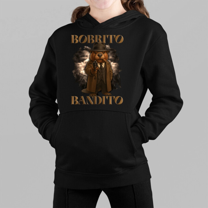 Bobrito Bandito V2 - Italian Brainrot - dětská mikina s kapucí