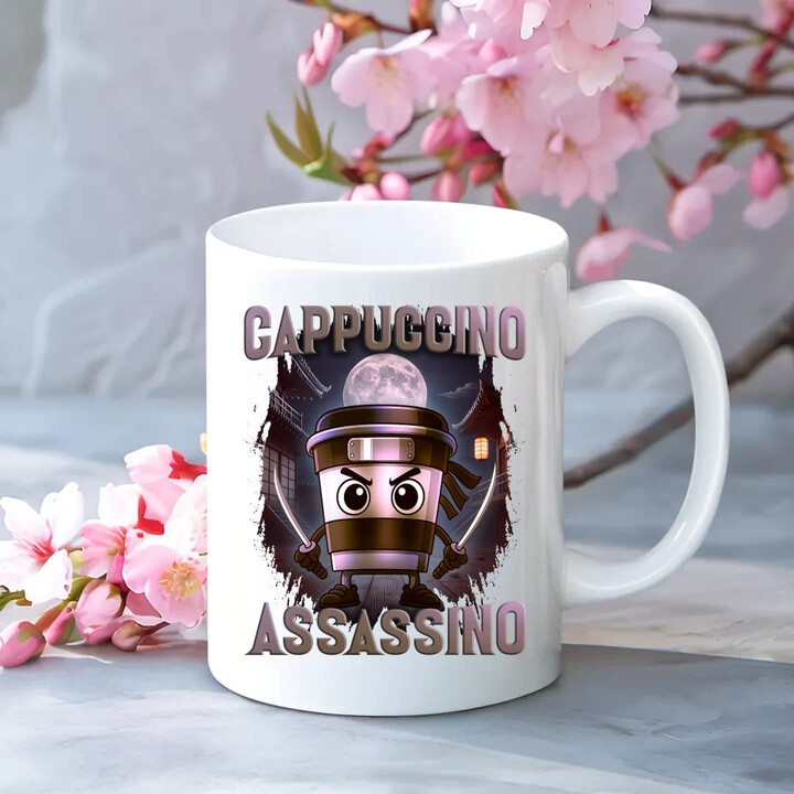 Cappuccino Assassino V2 - Italian Brainrot - hrnek s potiskem