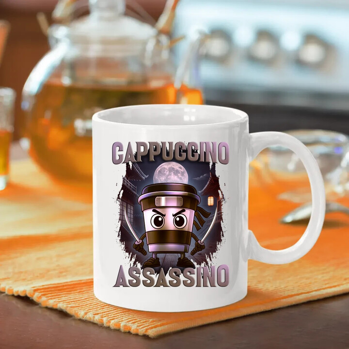 Cappuccino Assassino V2 - Italian Brainrot - hrnek s potiskem