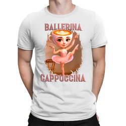 Ballerina Cappuccina V2 - Italian Brainrot - pánské tričko s potiskem