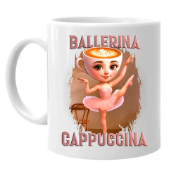 Ballerina Cappuccina V2 - Italian Brainrot - hrnek s potiskem