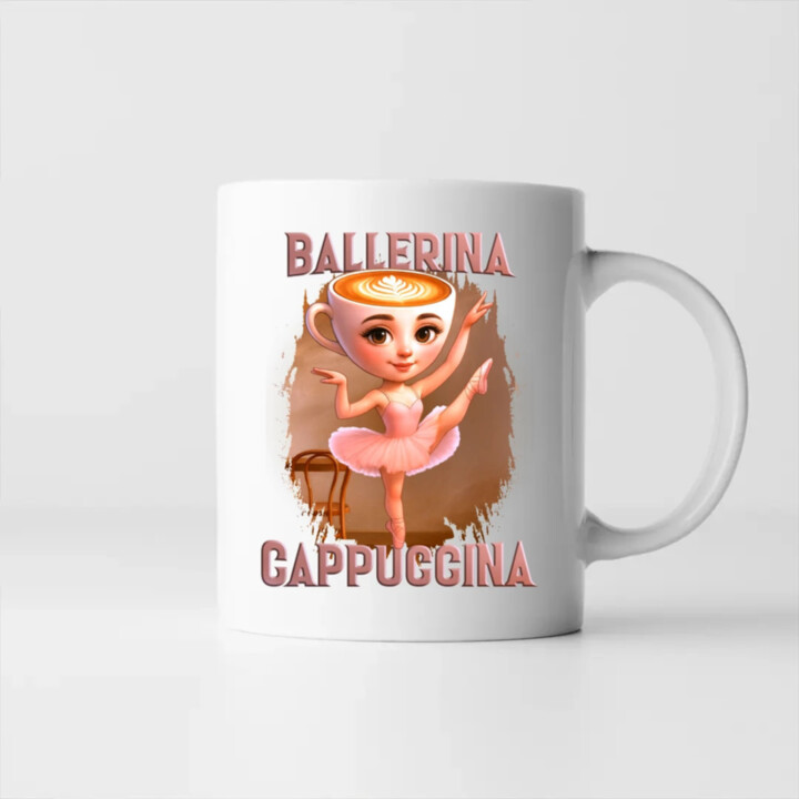 Ballerina Cappuccina V2 - Italian Brainrot - hrnek s potiskem