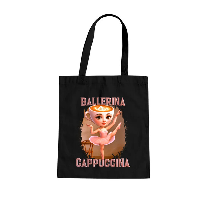 Ballerina Cappuccina V2 - Italian Brainrot - taška s potiskem