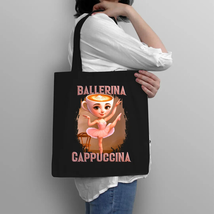 Ballerina Cappuccina V2 - Italian Brainrot - taška s potiskem