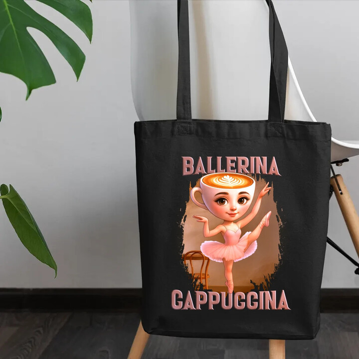 Ballerina Cappuccina V2 - Italian Brainrot - taška s potiskem