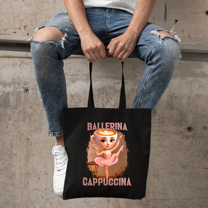 Ballerina Cappuccina V2 - Italian Brainrot - taška s potiskem