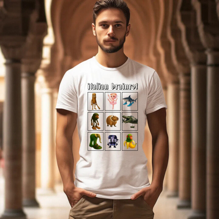 Italian Brainrot V3 - pánské tričko s potiskem