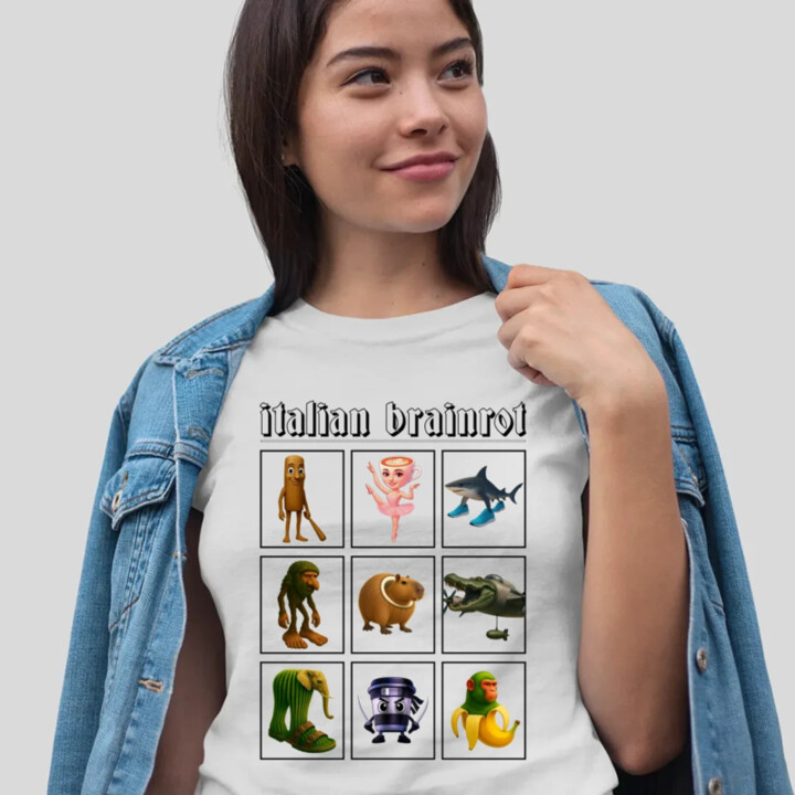 Italian Brainrot V3  - dámské tričko s potiskem