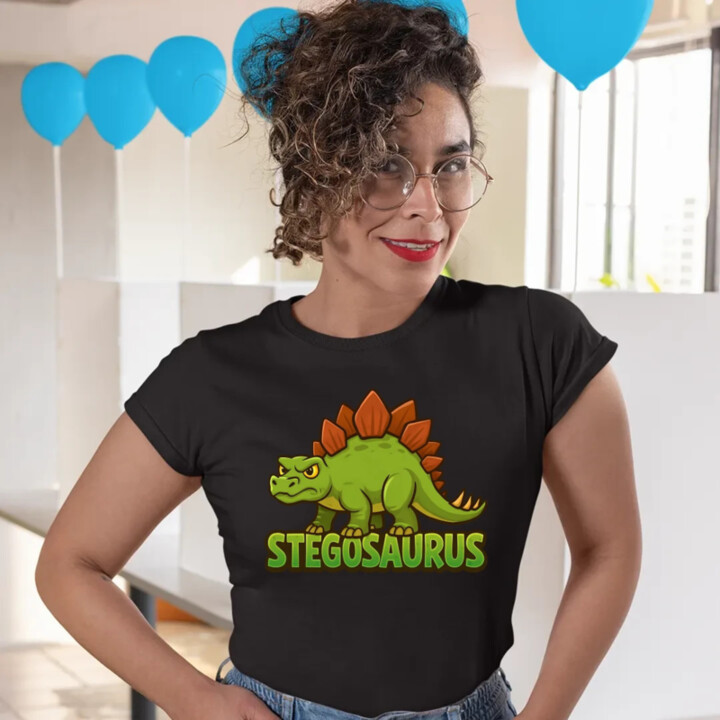 Stegosaurus - dinosauři  - dámské tričko s potiskem