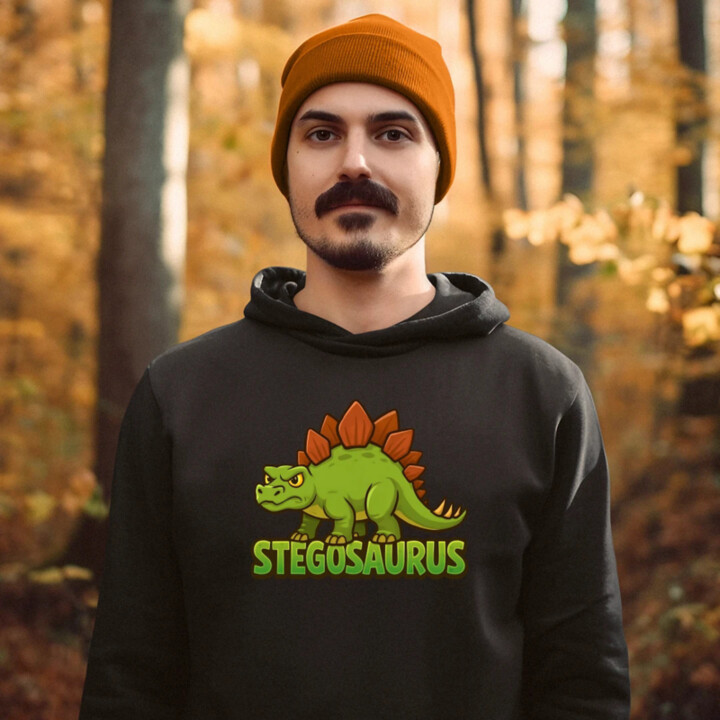 Stegosaurus - dinosauři - pánská mikina s potiskem