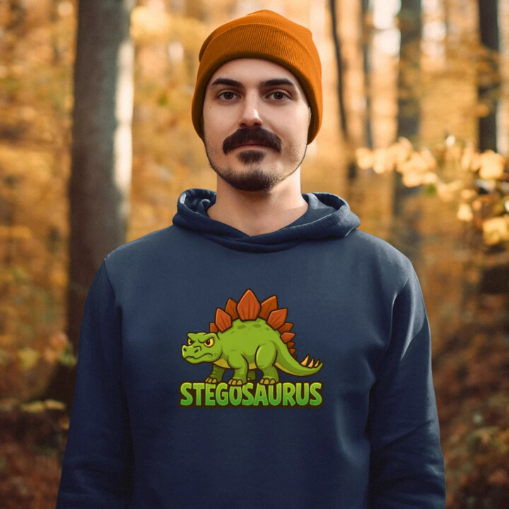 Stegosaurus - dinosauři - pánská mikina s potiskem