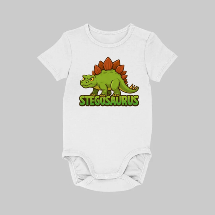 Stegosaurus - dinosauři - dětské body s potiskem