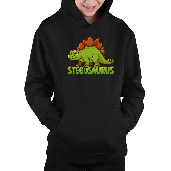 Stegosaurus - dinosauři - dětská mikina s kapucí