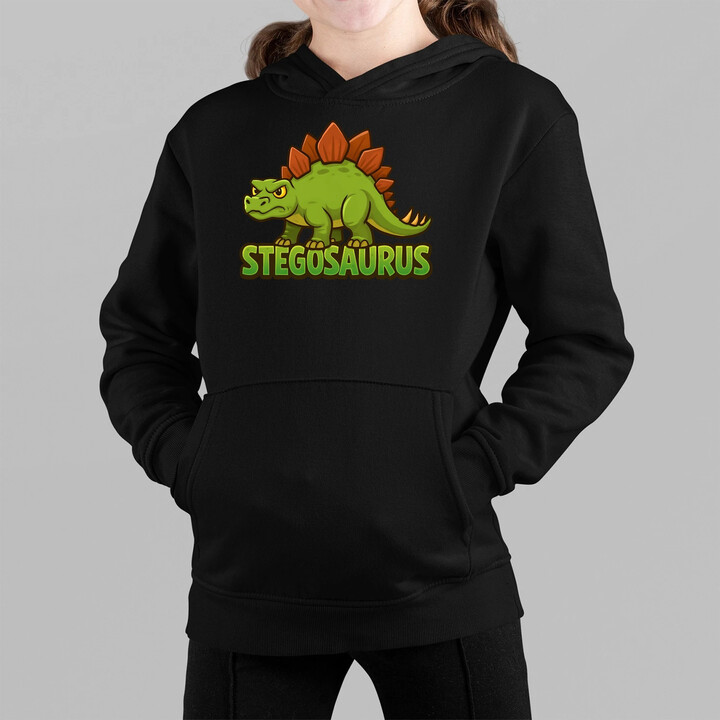 Stegosaurus - dinosauři - dětská mikina s kapucí