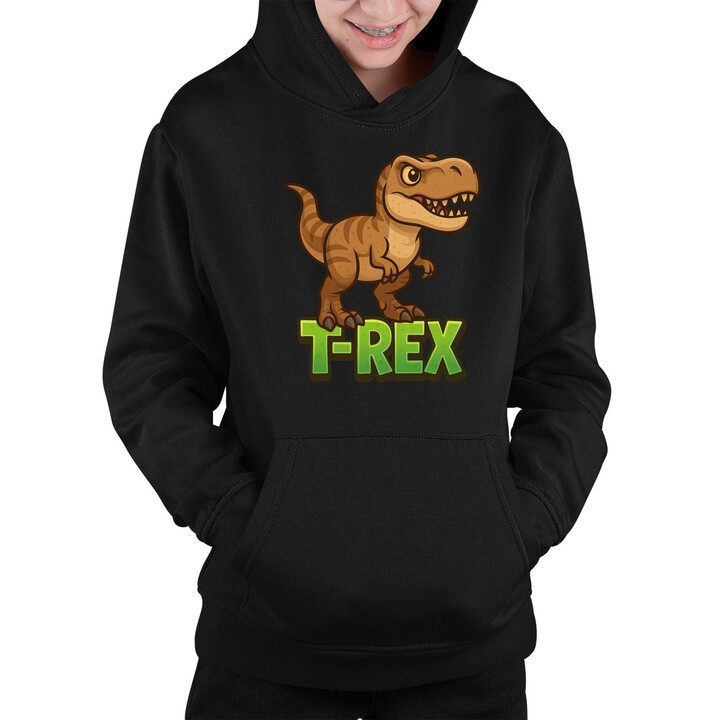 T-Rex Dinosauři - dětská mikina s kapucí