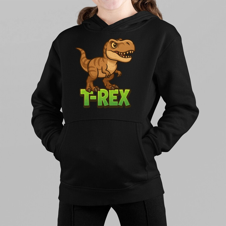 T-Rex Dinosauři - dětská mikina s kapucí
