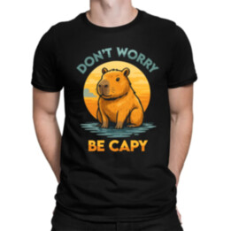 Don't worry, be capy - pánské tričko s potiskem