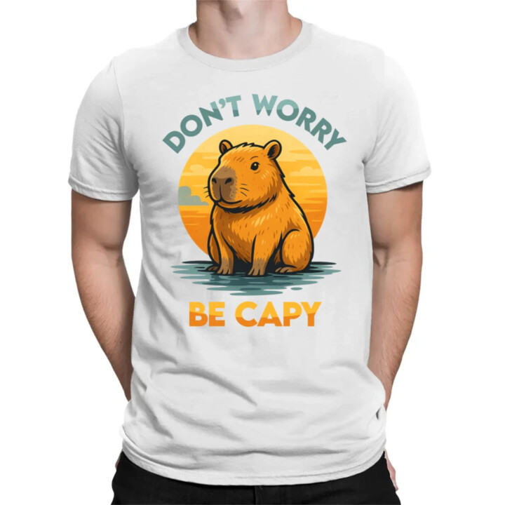 Don't worry, be capy - pánské tričko s potiskem