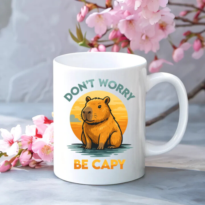 Don't worry, be capy - hrnek s potiskem