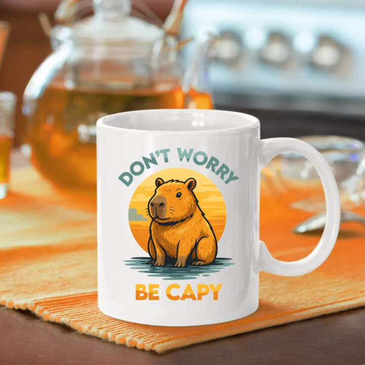 Don't worry, be capy - hrnek s potiskem