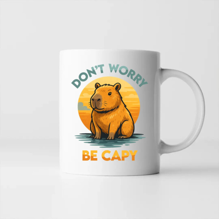 Don't worry, be capy - hrnek s potiskem