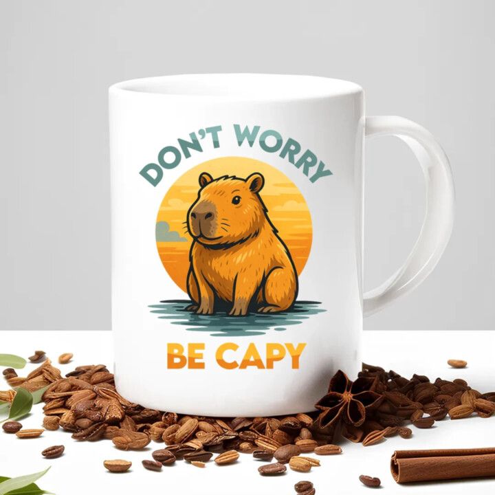 Don't worry, be capy - hrnek s potiskem