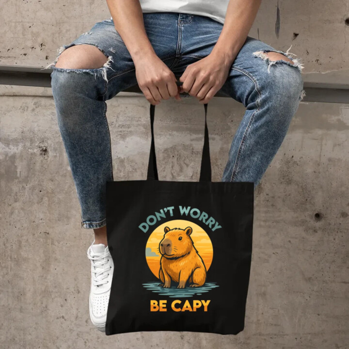 Don't worry, be capy - taška s potiskem