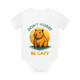 Don't worry, be capy - dětské body s potiskem