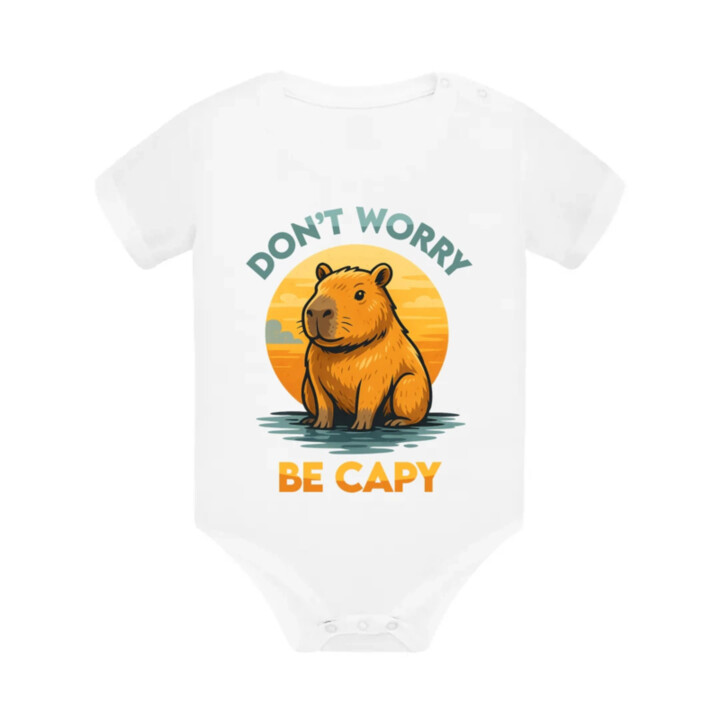 Don't worry, be capy - dětské body s potiskem