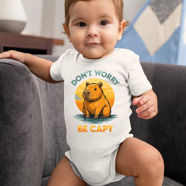 Don't worry, be capy - dětské body s potiskem
