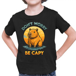 Don't worry, be capy - dětské tričko s potiskem