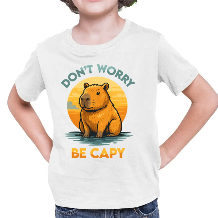 Don't worry, be capy - dětské tričko s potiskem
