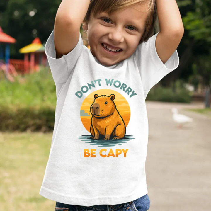 Don't worry, be capy - dětské tričko s potiskem