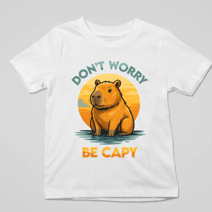 Don't worry, be capy - dětské tričko s potiskem