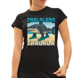 Tralalero Tralala - Italian Brainrot pro fanoušky Minecraftu  - dámské tričko s potiskem