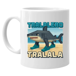 Tralalero Tralala - Italian Brainrot pro fanoušky Minecraftu - hrnek s potiskem