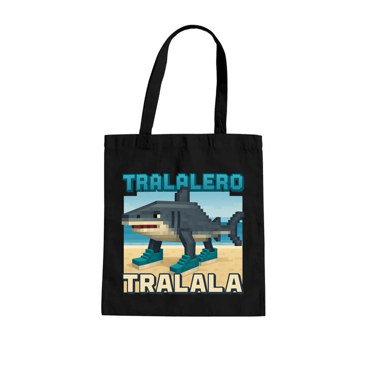 Tralalero Tralala - Italian Brainrot pro fanoušky Minecraftu - taška s potiskem