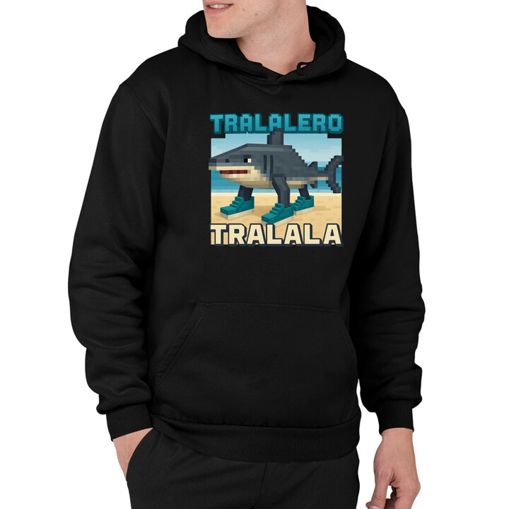 Tralalero Tralala - Italian Brainrot pro fanoušky Minecraftu - pánská mikina s potiskem