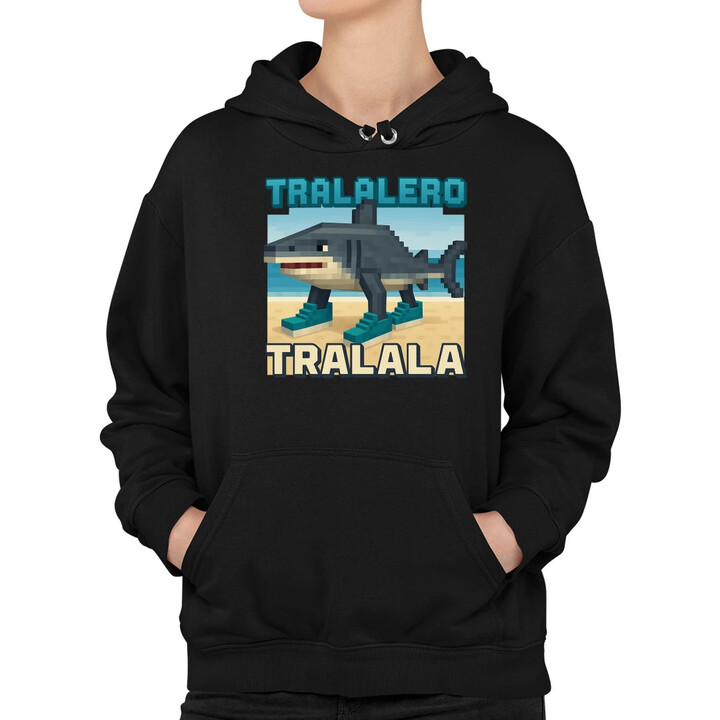 Tralalero Tralala - Italian Brainrot pro fanoušky Minecraftu - dámská mikina s potiskem