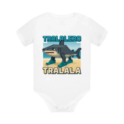 Tralalero Tralala - Italian Brainrot pro fanoušky Minecraftu - dětské body s potiskem